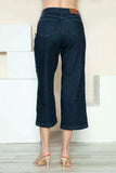 Judy Blue Full Size Side Seam Braid Detail Crop Wide Leg Jeans - Trendsi - Flyclothing LLC