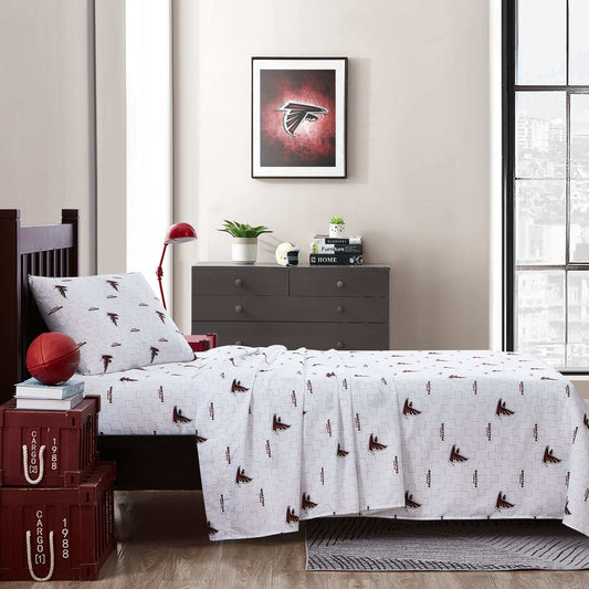 Atlanta Falcons Scatter Sheet Set Twin - Logo Brands - Flyclothing LLC