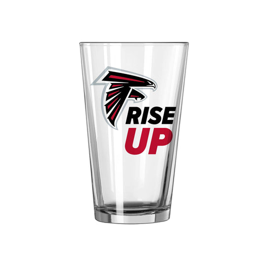 Atlanta Falcons 16oz Slogan Pint Glass - Logo Brands - Flyclothing LLC