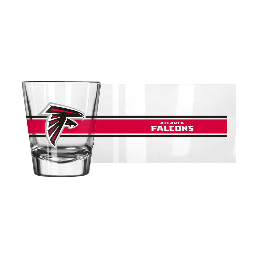 Atlanta Falcons 2oz Stripe Shot Glass - Logo Brands - Flyclothing LLC