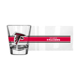Atlanta Falcons 2oz Stripe Shot Glass - Logo Brands - Flyclothing LLC