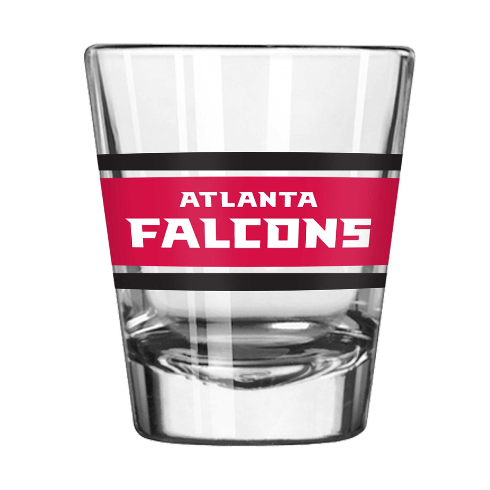 Atlanta Falcons 2oz Stripe Shot Glass - Logo Brands - Flyclothing LLC