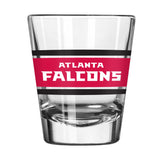 Atlanta Falcons 2oz Stripe Shot Glass - Logo Brands - Flyclothing LLC