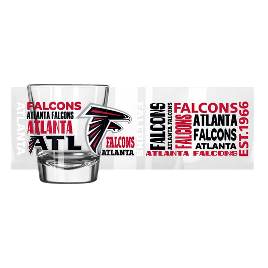 Atlanta Falcons 2oz Spirit Shot Glass - Logo Brands - Flyclothing LLC