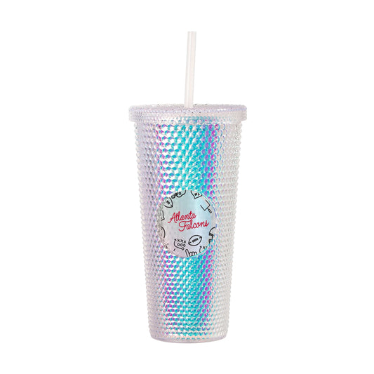 Atlanta Falcons 24oz Playmaker Iridescent Stud Tumbler - Logo Brands - Flyclothing LLC
