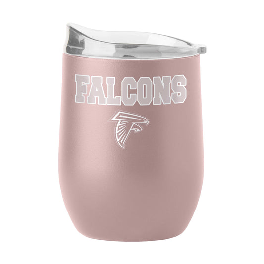 Atlanta Falcons 16oz Stencil Powder Coat Curved Beverage - Logo Brands - Flyclothing LLC