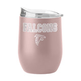 Atlanta Falcons 16oz Stencil Powder Coat Curved Beverage - Logo Brands - Flyclothing LLC