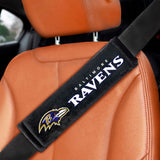 NFL - Baltimore Ravens Embroidered Seatbelt Pad - Pair - Logo Brands - Flyclothing LLC