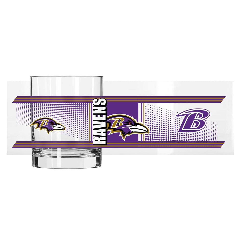 Baltimore Ravens 14oz Hero Rocks Glass - Logo Brands - Flyclothing LLC