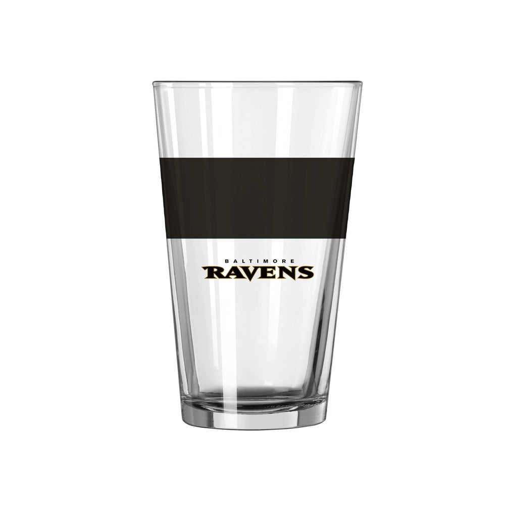 Baltimore Ravens 16oz Colorblock Pint Glass - Logo Brands - Flyclothing LLC