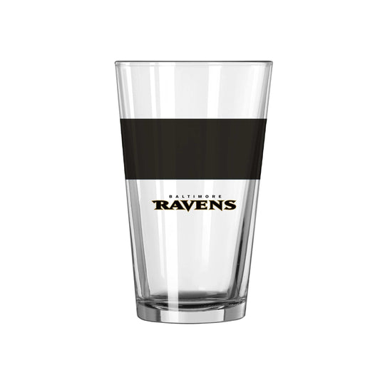 Baltimore Ravens 16oz Colorblock Pint Glass - Logo Brands - Flyclothing LLC