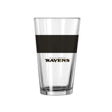 Baltimore Ravens 16oz Colorblock Pint Glass - Logo Brands - Flyclothing LLC