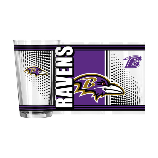 Baltimore Ravens 16oz Hero Pint Glass - Logo Brands - Flyclothing LLC