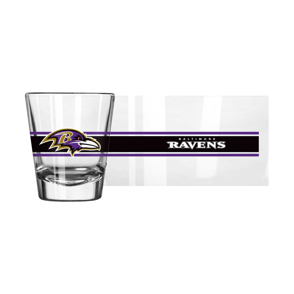 Baltimore Ravens 2oz Stripe Shot Glass - Logo Brands - Flyclothing LLC
