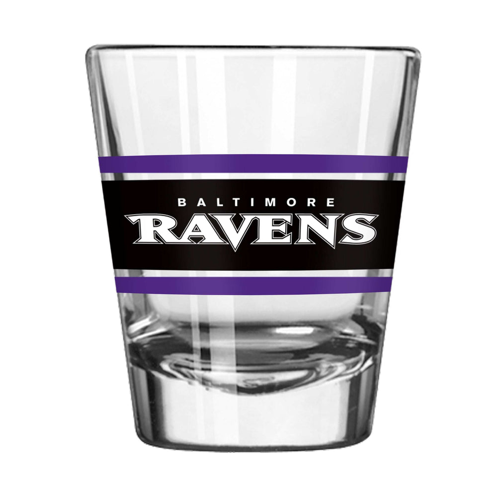 Baltimore Ravens 2oz Stripe Shot Glass - Logo Brands - Flyclothing LLC