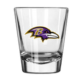 Baltimore Ravens 2oz Letterman Shot Glass - Logo Brands - Flyclothing LLC