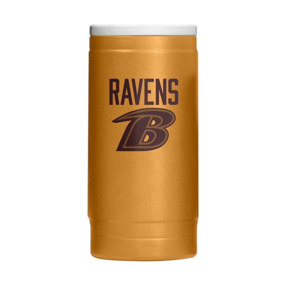 Baltimore Ravens Huddle Powder Coat Slim Can Coolie - Logo Brands - Flyclothing LLC