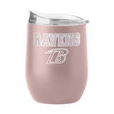 Baltimore Ravens 16oz Stencil Powder Coat Curved Beverage - Logo Brands - Flyclothing LLC