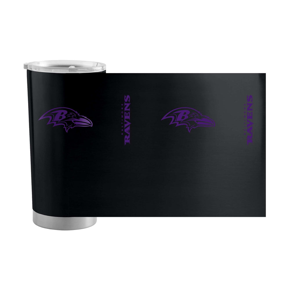 Baltimore Ravens 1 Color 20oz Gameday Stainless Tumbler - Logo Brands - Flyclothing LLC