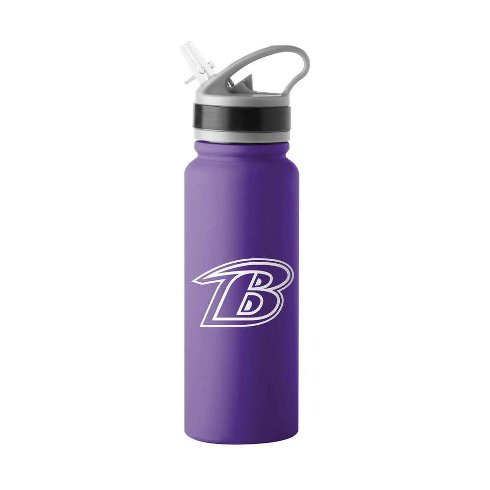 Baltimore Ravens Logo 25oz Stainless Single Wall Flip Top Bottle - Logo Brands - Flyclothing LLC