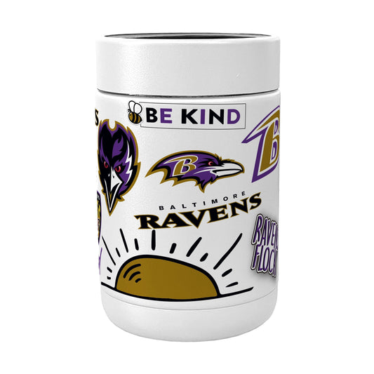 Baltimore Ravens Powder Native Coat Coolie - Logo Brands - Flyclothing LLC