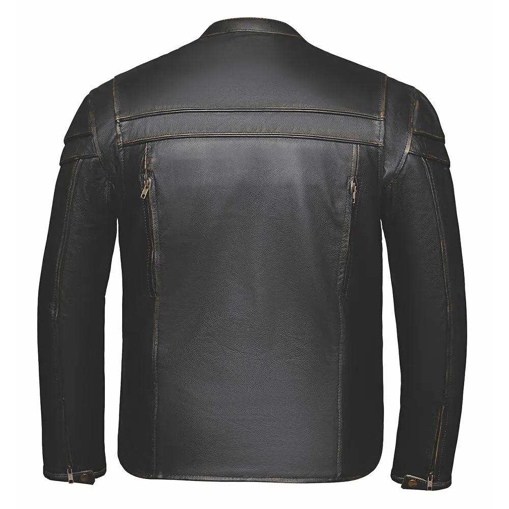 Rogue - Mens Ultra Leather Jacket - Unik Just for Bikers - Flyclothing LLC