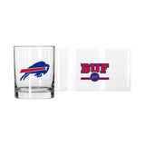 Buffalo Bills 14oz Letterman Rocks Glass - Logo Brands - Flyclothing LLC