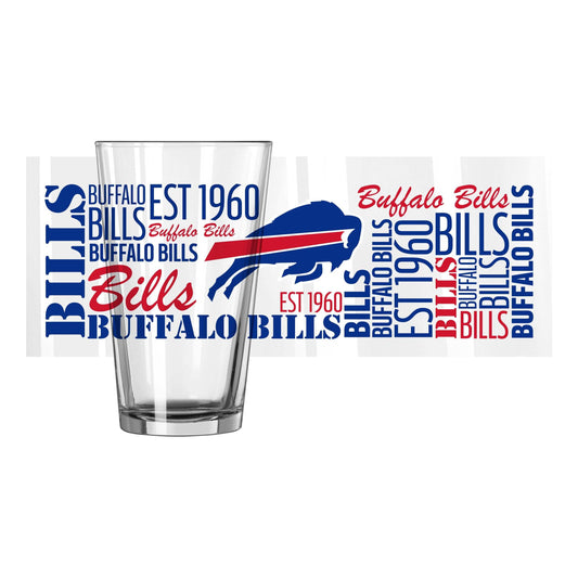 Buffalo Bills 16oz Spirit Pint Glass - Logo Brands - Flyclothing LLC