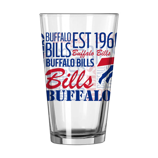 Buffalo Bills 16oz Spirit Pint Glass - Logo Brands - Flyclothing LLC