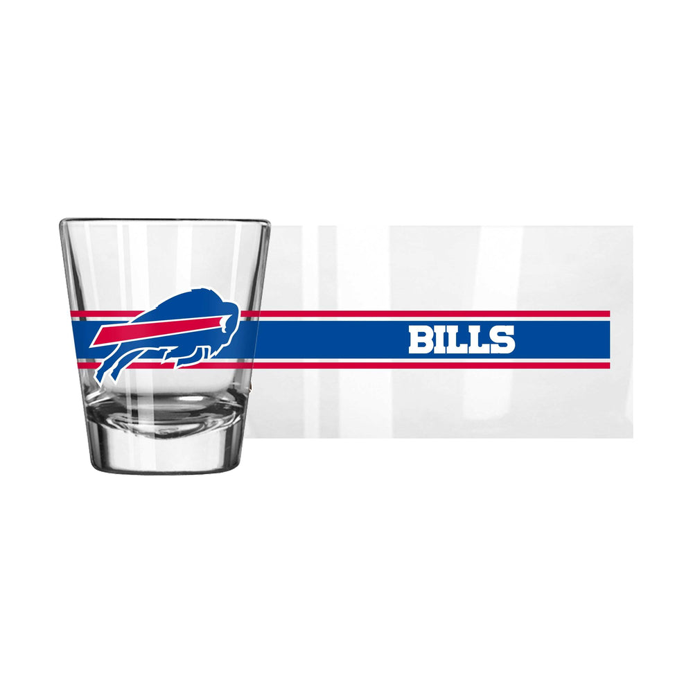 Buffalo Bills 2oz Stripe Shot Glass - Logo Brands - Flyclothing LLC