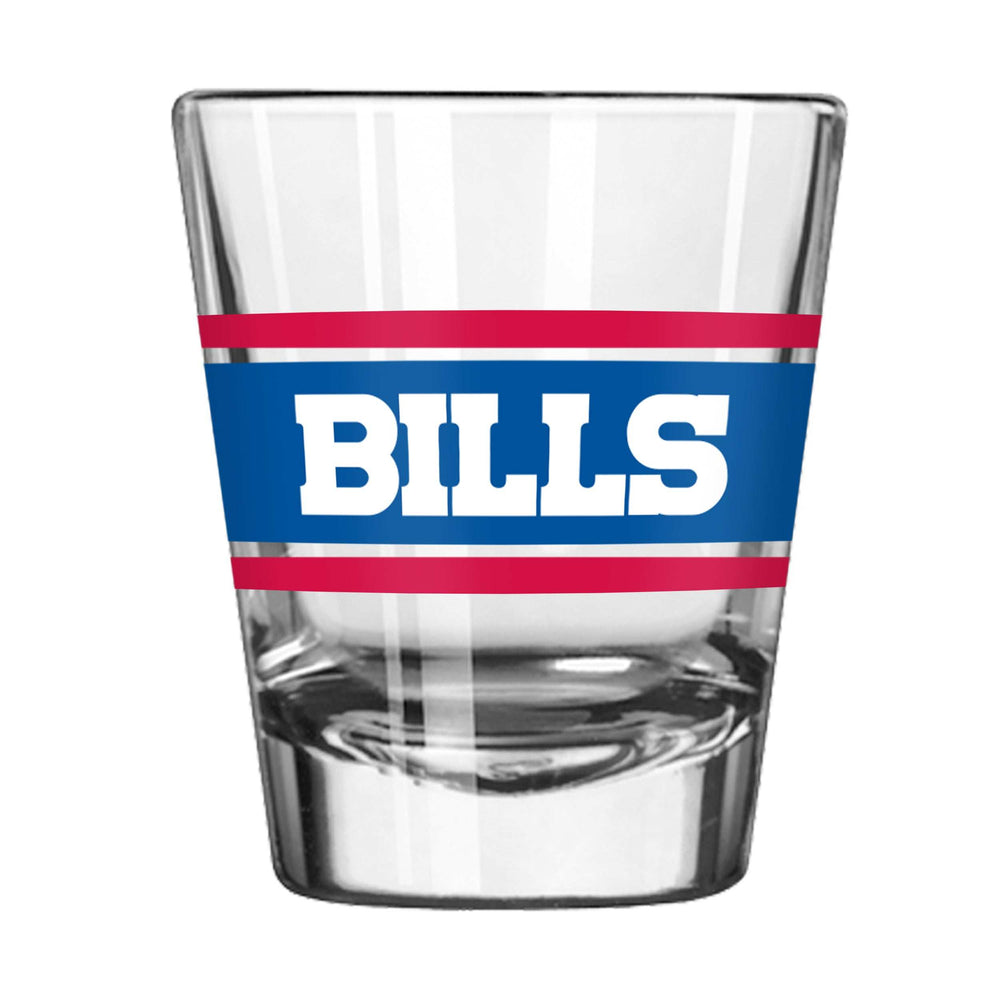 Buffalo Bills 2oz Stripe Shot Glass - Logo Brands - Flyclothing LLC