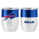 Buffalo Bills Colorblock 16oz Stainless Curved Beverage - Logo Brands - Flyclothing LLC
