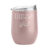 Buffalo Bills 16oz Stencil Powder Coat Curved Beverage - Logo Brands - Flyclothing LLC