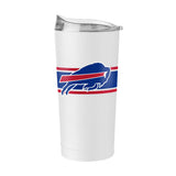 Buffalo Bills 20oz Stripe Powder Coat Tumbler - Logo Brands - Flyclothing LLC