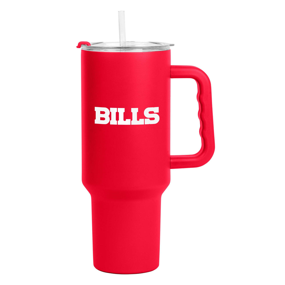 Buffalo Bills Red 40oz Flipside Powder Coat Tumbler - Logo Brands - Flyclothing LLC