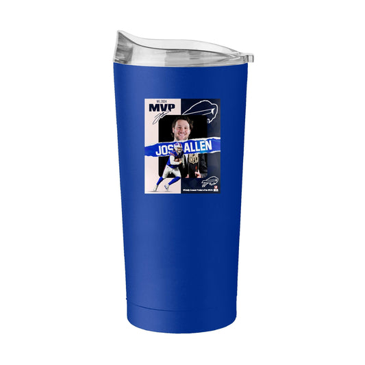 Buffalo Bills 20oz 2024 MVP Josh Allen Powder Coat Tumbler - Logo Brands - Flyclothing LLC