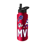 Buffalo Bills 34oz 2024 MVP Josh Allen Red Quencher Bottle - Logo Brands - Flyclothing LLC