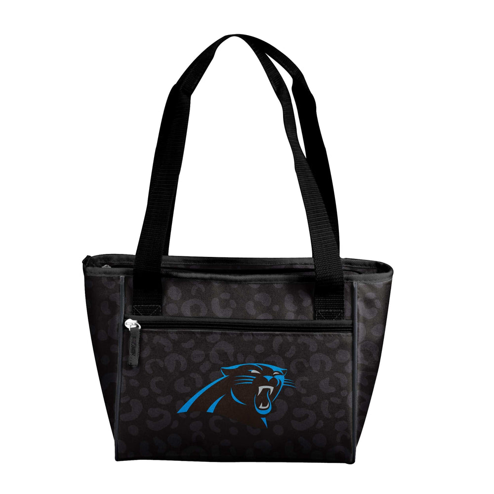 Carolina Panthers Leopard Print 16 Can Cooler Tote - Logo Brands - Flyclothing LLC