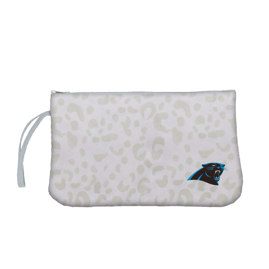 Carolina Panthers Leopard Print Wristlet - Logo Brands - Flyclothing LLC