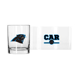 Carolina Panthers 14oz Letterman Rocks Glass - Logo Brands - Flyclothing LLC