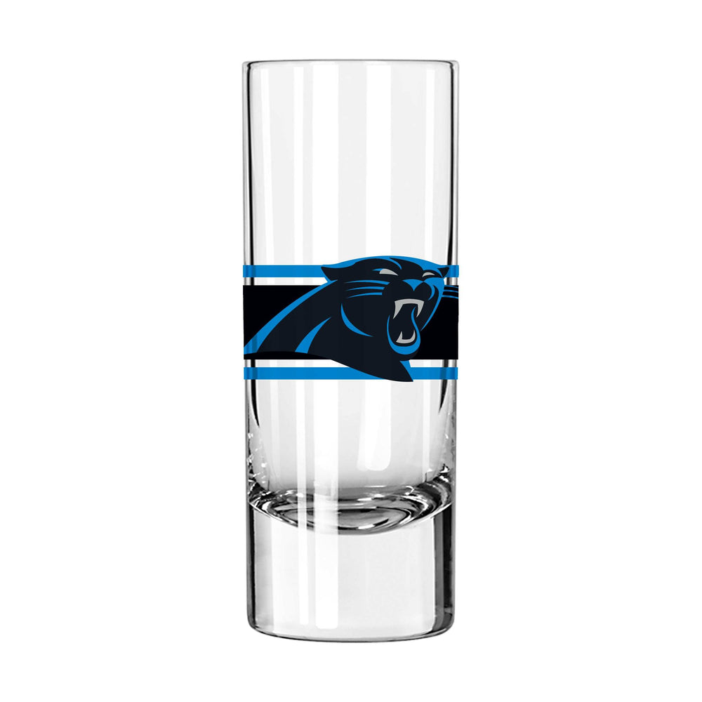 Carolina Panthers 2.5oz Stripe Shooter Glass - Logo Brands - Flyclothing LLC