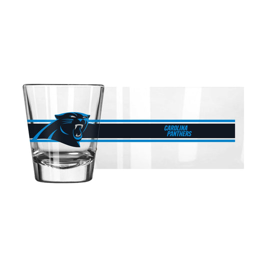 Carolina Panthers 2oz Stripe Shot Glass - Logo Brands - Flyclothing LLC