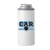 Carolina Panthers Letterman 12 oz Slim Can Coolie - Logo Brands - Flyclothing LLC