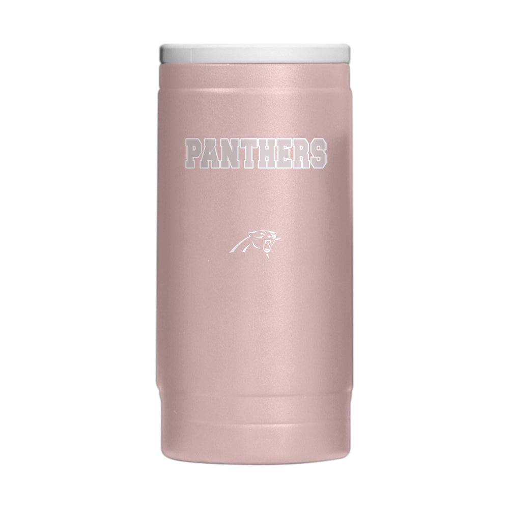 Carolina Panthers Stencil Powder Coat Slim Can Coolie - Logo Brands - Flyclothing LLC
