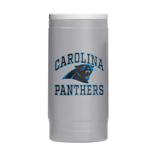 Carolina Panthers 12oz Athletic Powdercoat SlimCan Coolie - Logo Brands - Flyclothing LLC
