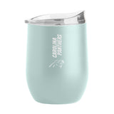 Carolina Panthers 16oz Vertical Powder Coat Curved Beverage - Logo Brands - Flyclothing LLC