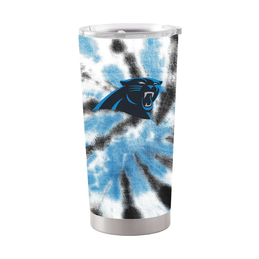 Carolina Panthers 20oz Tie Dye Stainless Steel Tumbler - Logo Brands - Flyclothing LLC