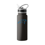 Carolina Panthers Logo 25oz Stainless Single Wall Flip Top Bottle - Logo Brands - Flyclothing LLC