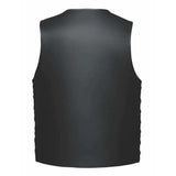 Madrid - Mens Premium Leather Vest - Unik Just for Bikers - Flyclothing LLC