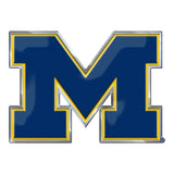 Michigan Wolverines Heavy Duty Aluminum Embossed Color Emblem (Blue) - Michigan - Flyclothing LLC